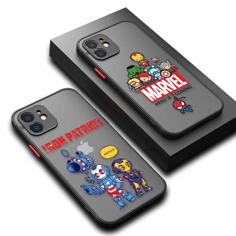 Marvel Ironman Heroes Vingadores Capa Fosca À Prova De Choque Para