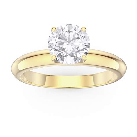 Unity 1ct Diamond Solitaire 18ct Yellow Gold Engagement Ring Jian London