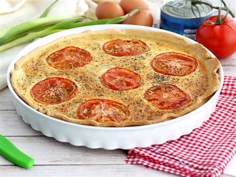 Quiche au thon et à la tomate Recette Ptitchef