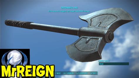 Fallout Grognak S Axe Location Unique Melee Weapon Showcase