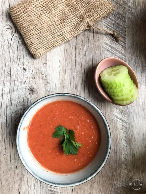 Gazpacho Met Komkommer Tomaat En Paprika Gezond Met Lotte