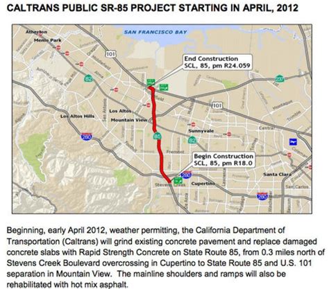 Highway 85 Road Weekend Closures | Cupertino, CA Patch