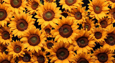 Ai Generated Background Of Sunflowers Sunflower Field Background