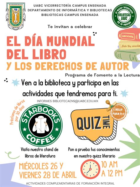 Día Mundial del Libro y los Derechos de Autor: Programa de Fomento a la
