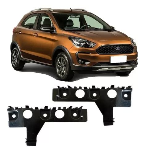 Par Suporte Guia Parachoque Dianteiro Ford Ka 2020 2021