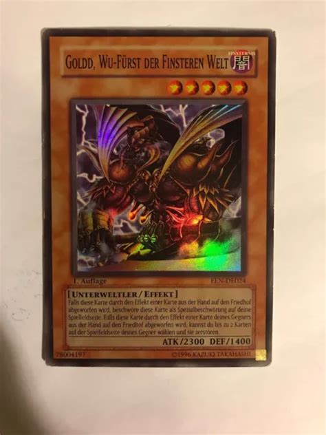 Goldd Wu F Rst Der Finsteren Welt Super Rare Auflage Een Yu Gi Oh