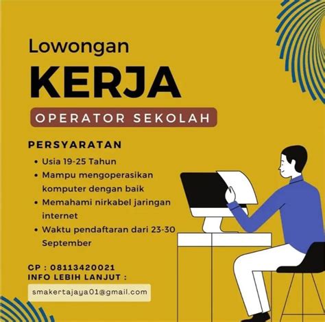 Lowongan Kerja Operator Sekolah Di Sma Kertajaya