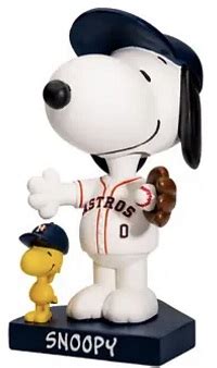 Snoopy Woodstock Houston Astros Bobblehead August