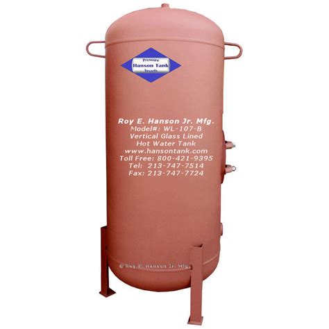 Hot Water Tanks For Dairies Hanson Tank Asme Code Pressure Vessel Mfg