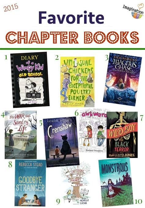 The Best Chapter Books 2015 Imagination Soup Chapter Books Books