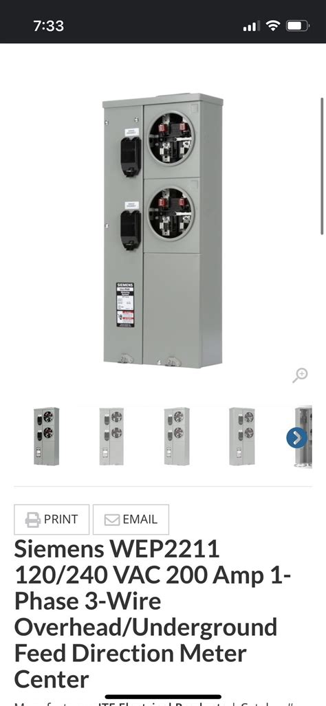 Siemens 200Amp 2 Meter Panel WEP2211 For Sale In Bellflower CA OfferUp