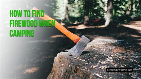 How To Find Firewood When Camping Tips And Tricks