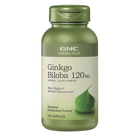 Gnc Herbal Plus Ginkgo Biloba 120mg 銀杏 100顆素食膠囊