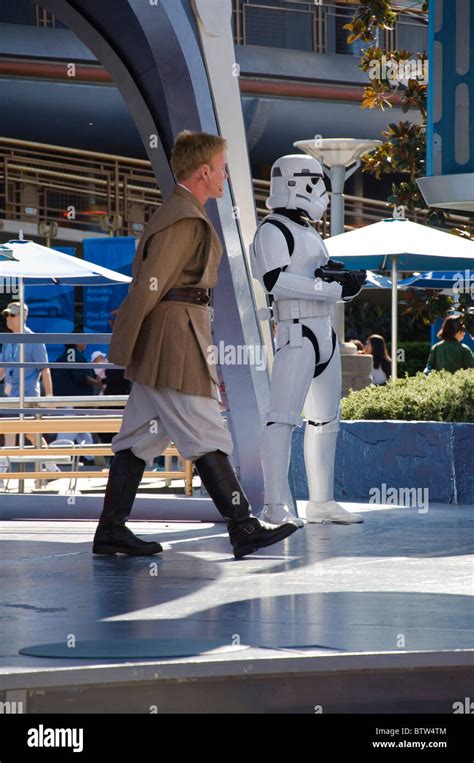 Star Wars Show at Disneyland Amusement Park in California USA Stock ...