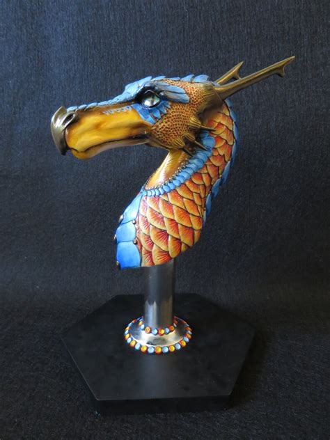 Realistic Fantasy Dragon Sculpture Figure Large Bust - Etsy