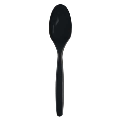 Heavy Duty Soup Spoons Black 100 Ct Northwest Enterprises