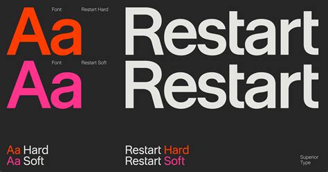About Restart Ginger font family | Superior Type