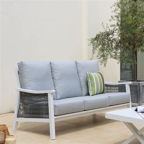 Pearl 6 Pc Outdoor Lounge Setting White – OSMEN OUTDOOR FURNITURE