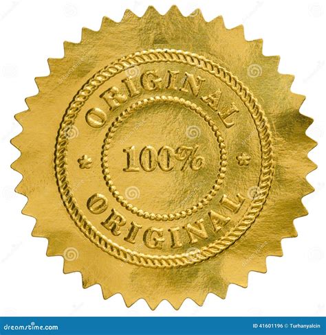 Original golden seal stamp stock photo. Image of goldenseal - 41601196