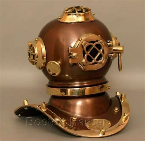 CASQUE CADEAU POUR plongeurs de plongée profonde finition antique en