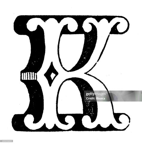 Antique Vintage Letter K High Res Vector Graphic Getty Images