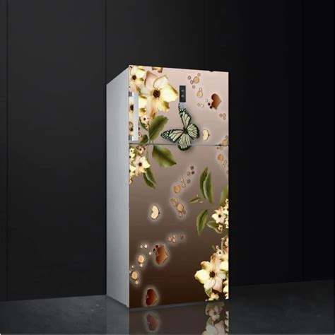 Butterfly Flowers Fridge Sticker Fantasy Floral Refrigerator Stickers