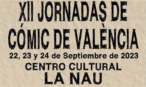 Jornadas Comic Vlc On Twitter Dentro De Poco Os Mostramos El Cartel