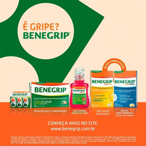 Benegrip Multi Noite Antrigripal 20 Comprimidos PanVel Farmácias