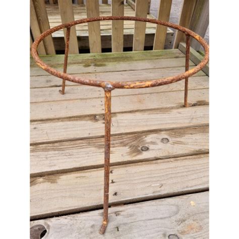 Garden Fire Pit Trivet Wood Burner Accessory Legs Rust Iron Stand On Onbuy