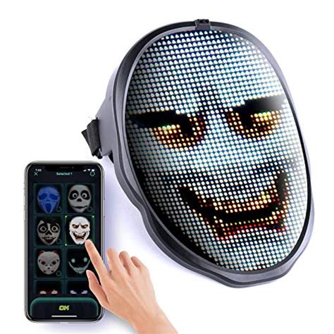 Led Face Transforming Maskled Masks With Bluetooth Programmablefor