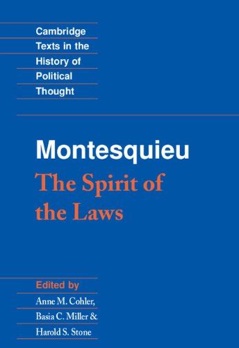 Montesquieu Spirit Of The Laws