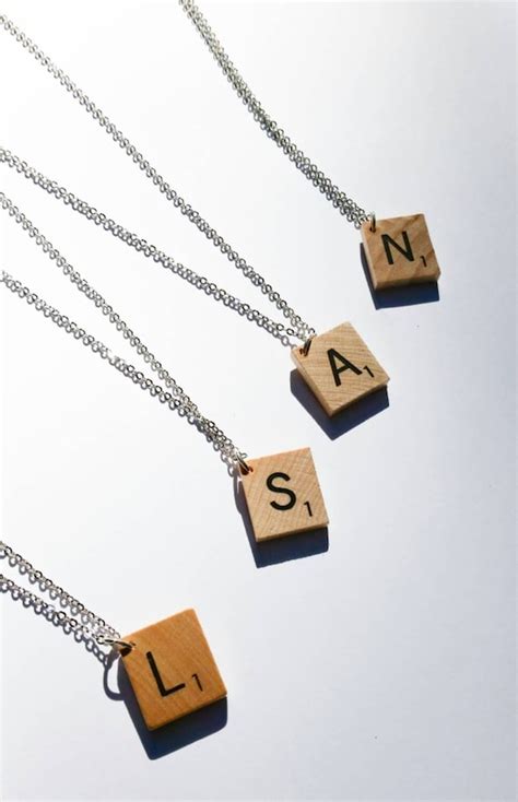 Items Similar To Scrabble Necklace Initial Tile Customized Capital