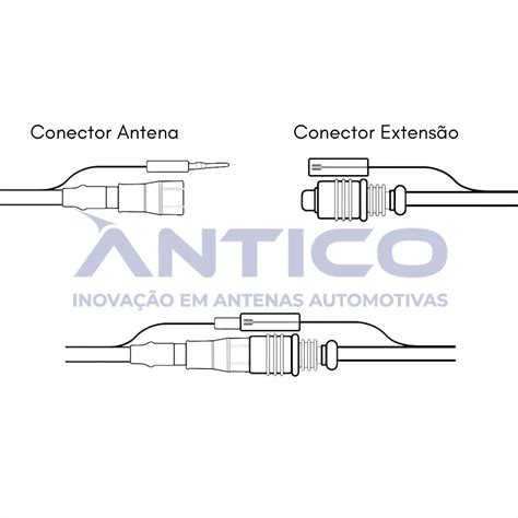 AN117 Antena De Teto Amplificada Nova VW GM Haste MegaFlex Espiral