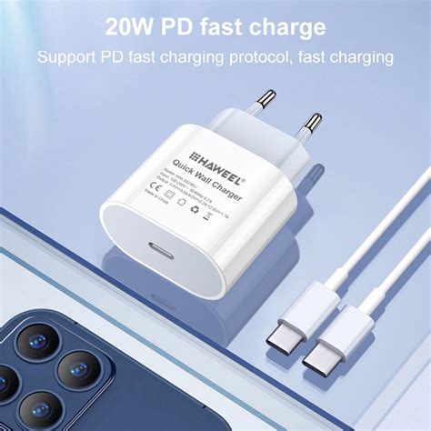 SUNSKY Haweel PD 20W Single USB C Type C Interface QC Travel