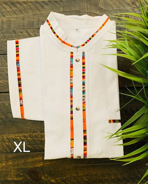 Mexican Shirt Men Size Medium Large Mexican Button Down Etsy