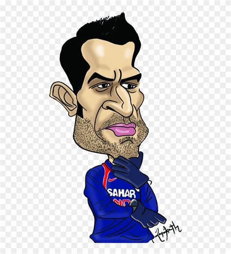 Ms Dhoni India Cricket - Indian Cricketers Cartoon, HD Png Download ...