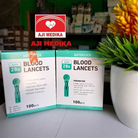 Jual Blood Lancet Onemed Isi 100pcs Shopee Indonesia