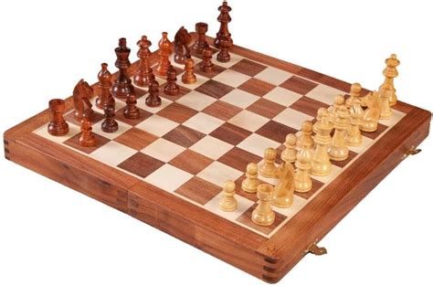 Wooden Magnetic Travel Chess Set Totalhill Toys And Game