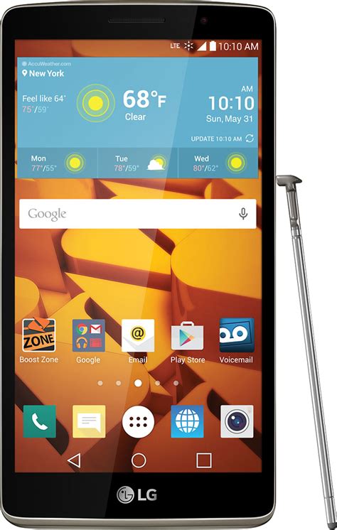 Best Buy Boost Mobile Lg G Stylo G With Gb Memory Prepaid Cell Phone