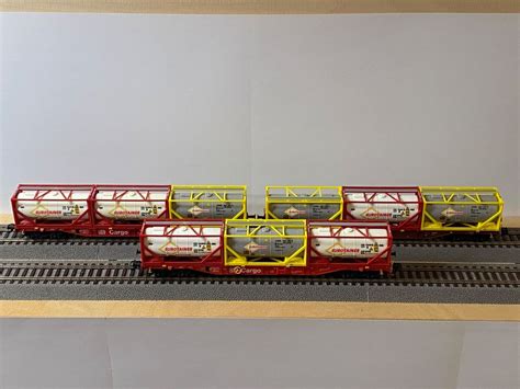 TRIX 24426 H0 GS 3er Set DB Tragwagen Mit Tankcontainern Kaufen Auf