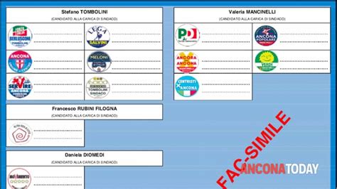 Fac Simile Scheda Elettorale Comunali Ancona Come Si Vota Il 10 Giugno