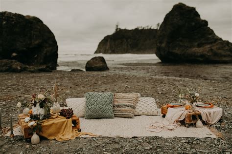 Ruby Beach Elopement For Two Soul Elevating Brides Melissa Tamara