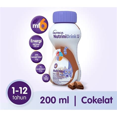 Jual NUTRINIDRINK CAIR RASA COKELAT 200 ML SUSU GEMUK STUNTING Shopee