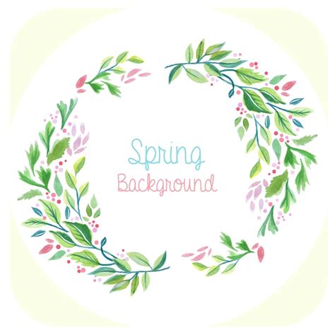 Premium Vector Spring Frame Background