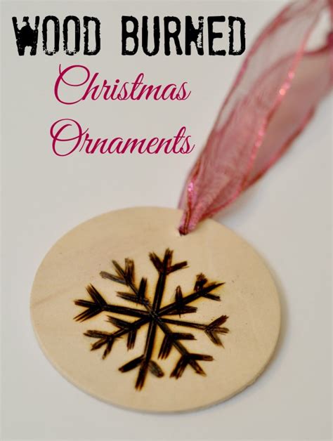 Wood Burned Christmas Ornaments Suburble