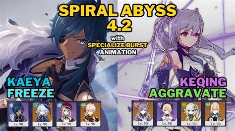 Spiral Abyss Kaeya Freeze Keqing Aggravate Floor Clear