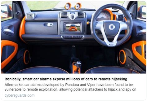 Ironically Smart Car Alarms Expose Millions Of Cars To Remote