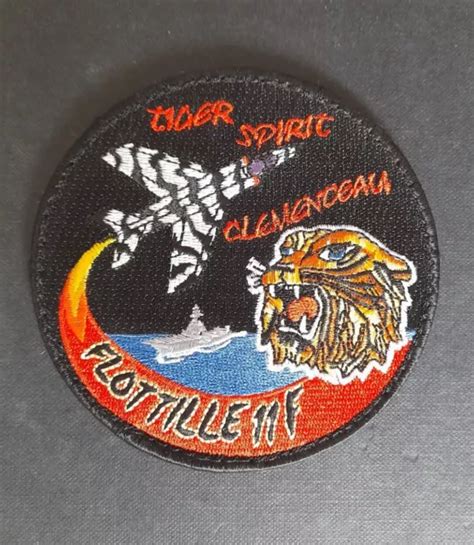 ECUSSON PATCH Aéronavale Flottille 11F Tiger Meet 2007 EUR 3 90