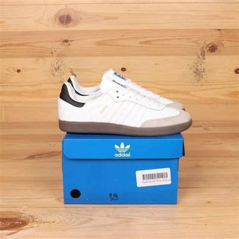 Jual Sepatu Adidas Samba Classics White 2 Gum Premium BNIB Sneakers