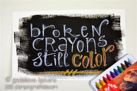 StampingMathilda: Lettering - Crayons